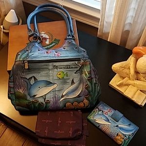 Anuschka Triple compartment Large Satchel